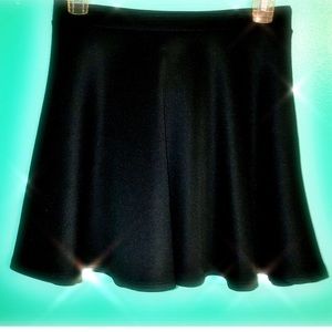 Black mini skirt